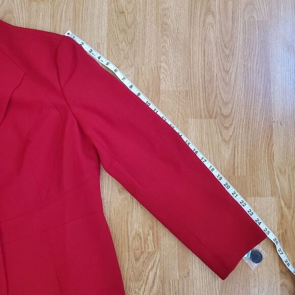 Le Suit Wing-Lapel Blazer size 16 in Red - NEW - Picture 12 of 15